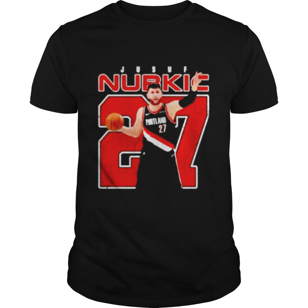 jusuf Nurkic Portland Trail Blazers no 27 basketball shirt