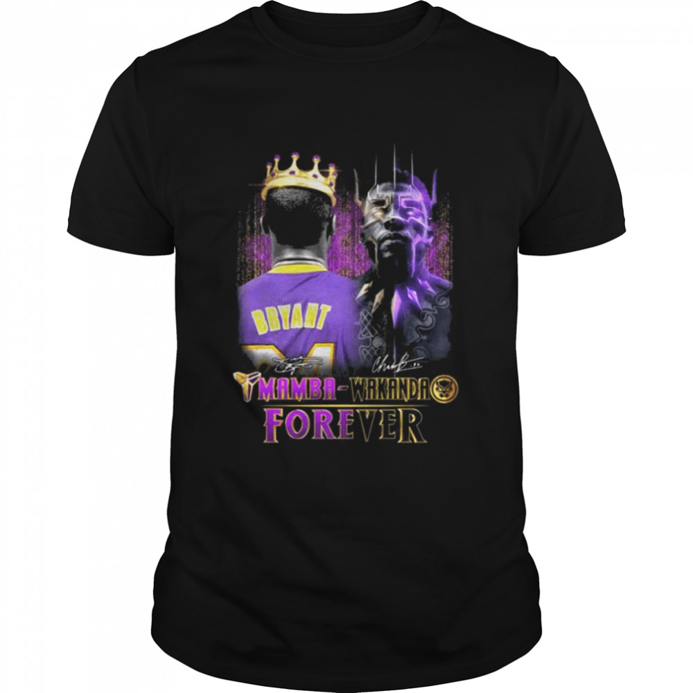 Mamba wakanda forever bryant signatures 2022 shirt