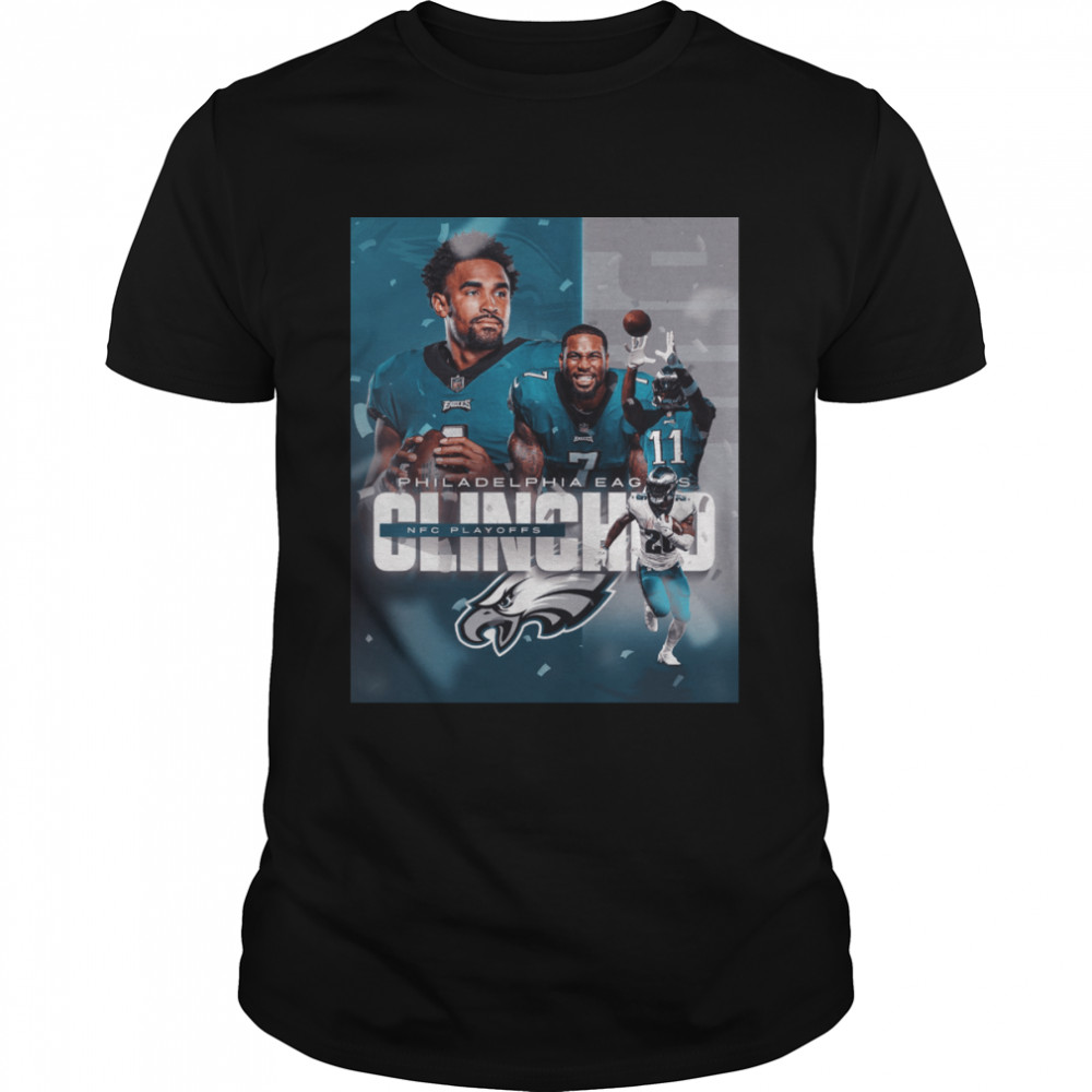 Philadelphia Eagles 2022 Clinched playoffs team shirt