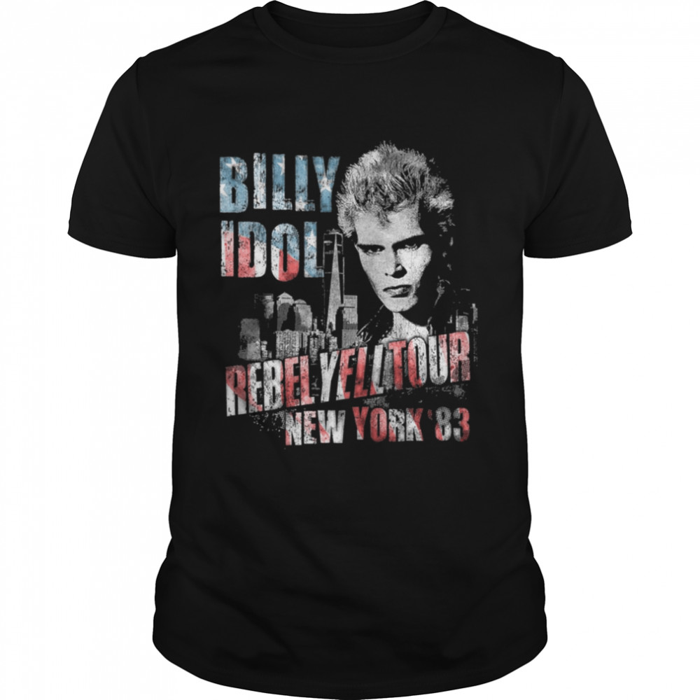 Rebel Yell Tour New York ’83 Billy Idol Tour Musician shirt