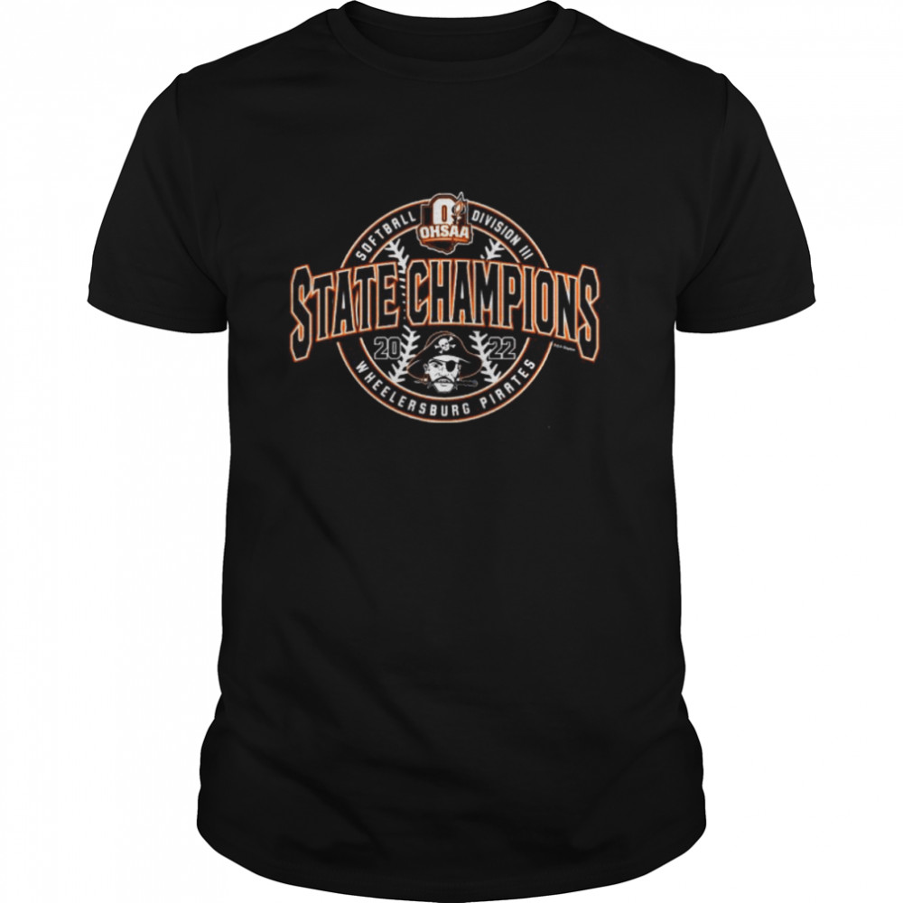 Softball Division III Wheelersburg Pirates State Champions 2022 Shirt