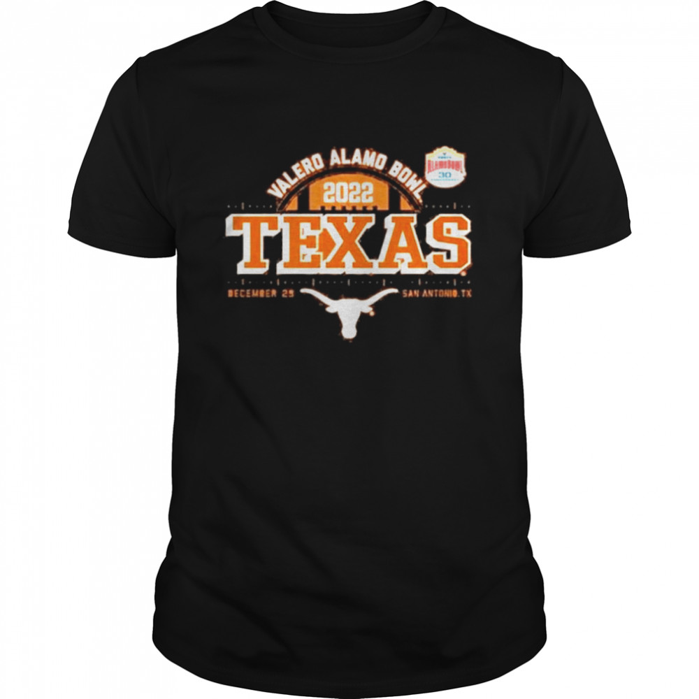 Texas longhorns football 2022 valero alamo bowl shirt