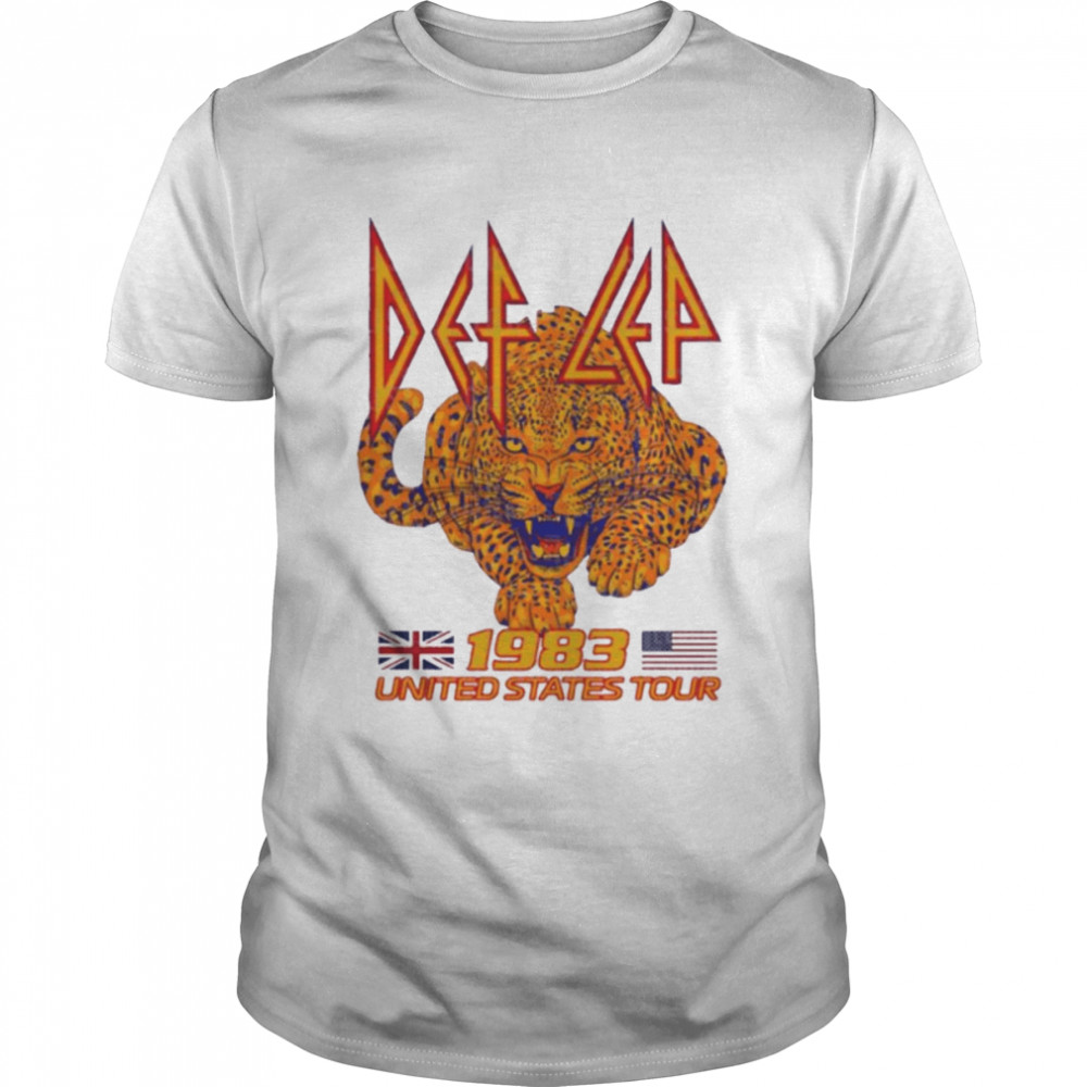 Unites States Vi Usa Tour 1983 Def Leppard shirt