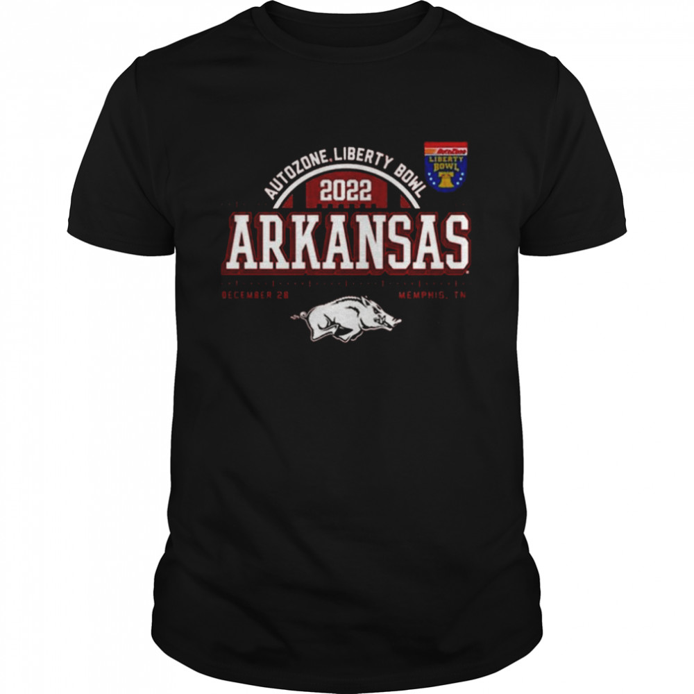 Arkansas Razorbacks Autozone Liberty Bowl 2022 Dec 28 Memphis Shirt