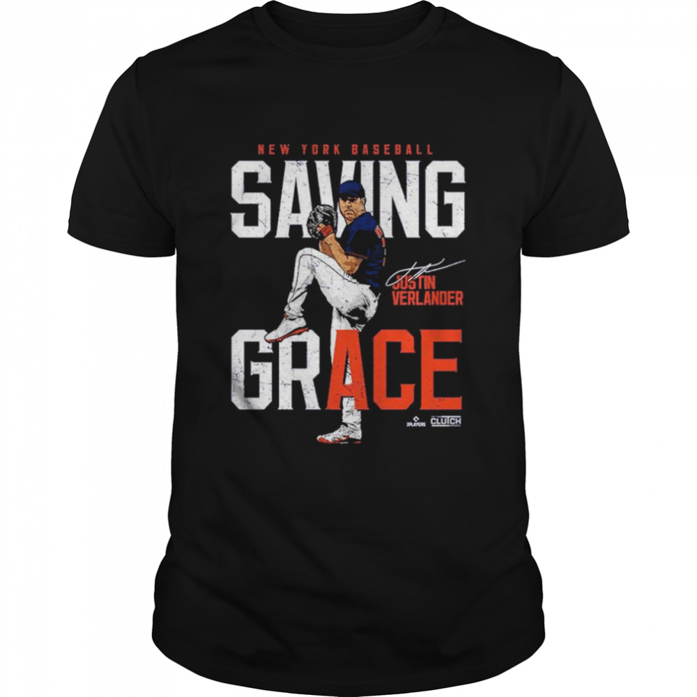 Justin Verlander Saving Grace New York Baseball signatures shirt