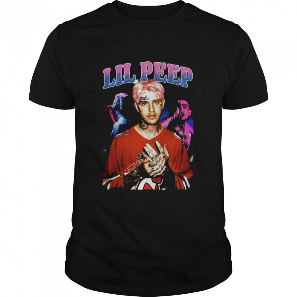 Lil Peep Pink Hair Boy Design Rap Music shirt