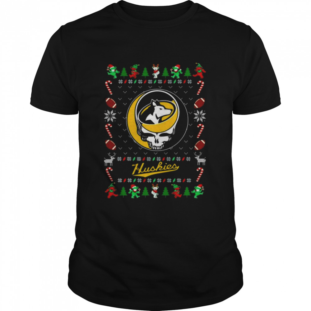 Michigan Tech Huskies Grateful Dead Ugly Christmas Shirt