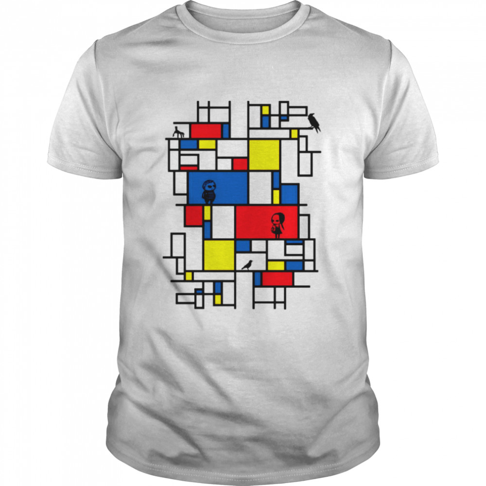 Mondrian Family Wednesday Addams The Addams Family shirt