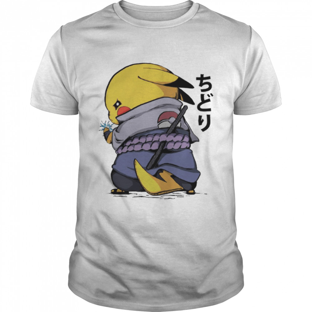 Naruto Sasuke Pokemon Pikachu Parody shirt