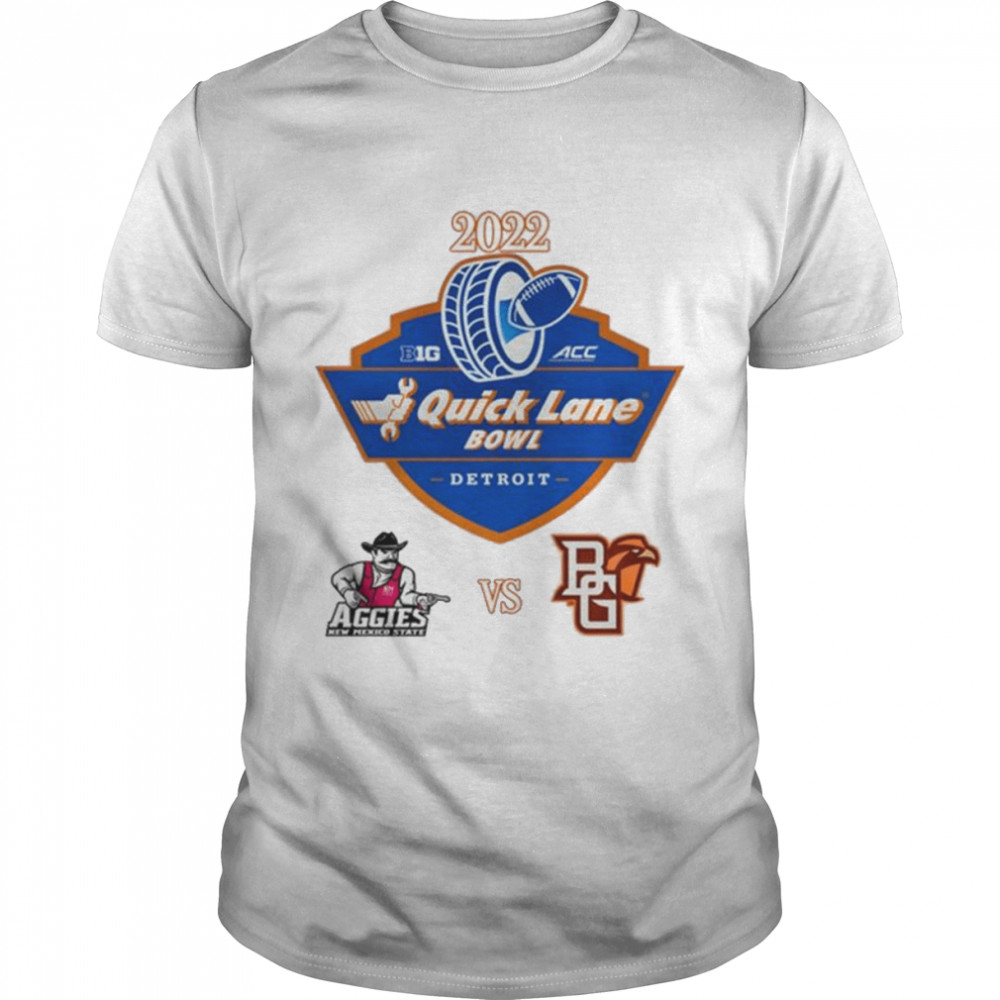 New Mexico State vs Bowling Green 2022 Quick Lane Bowl matchup shirt