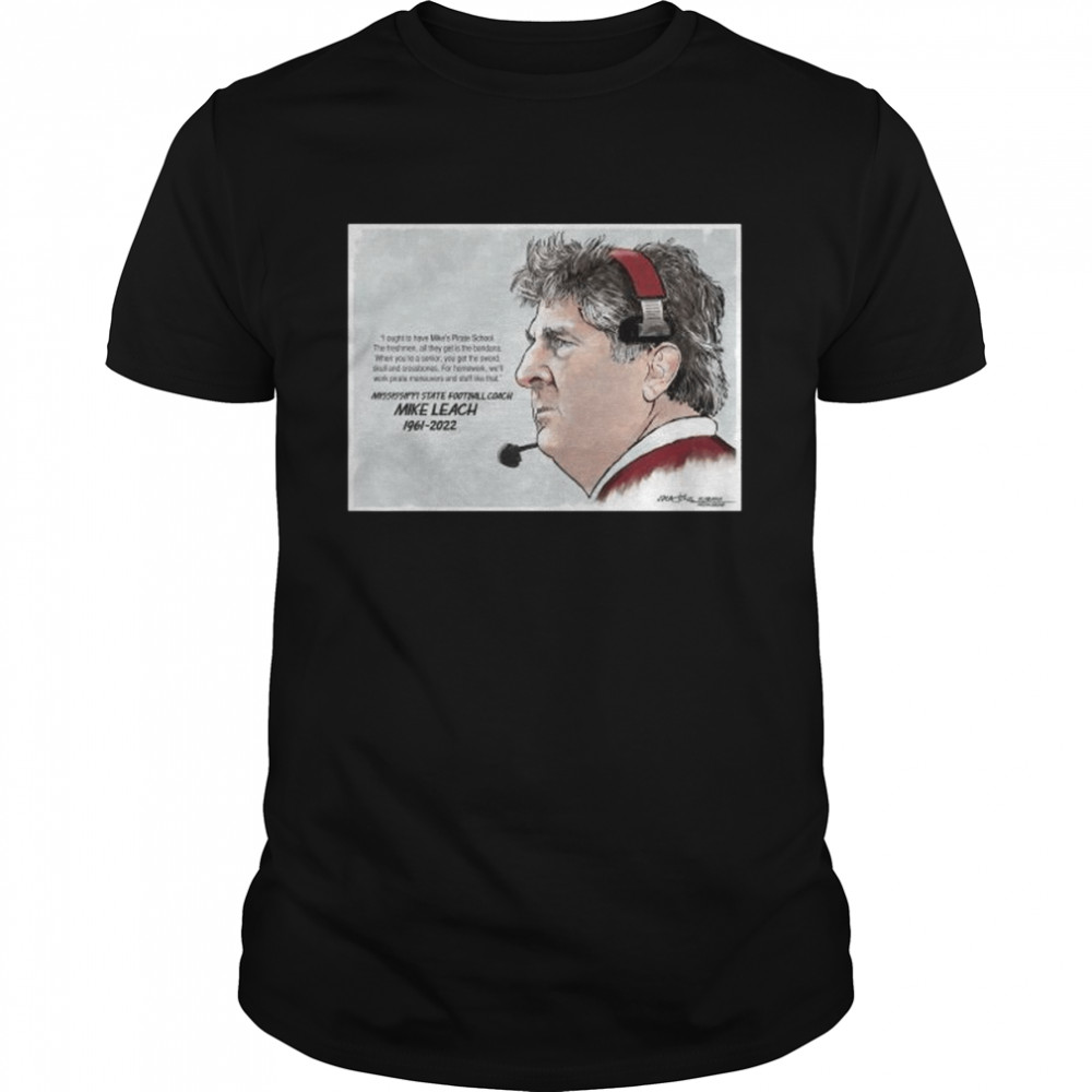 Rip Mississippi State football coach Mike Leach 1961 2022 shirt