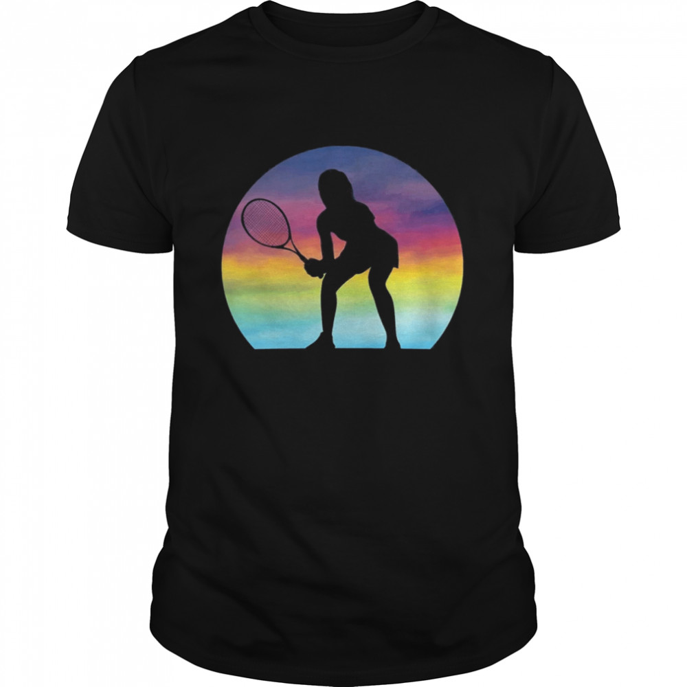 Tennis For Girls Retro Sunset Shirt