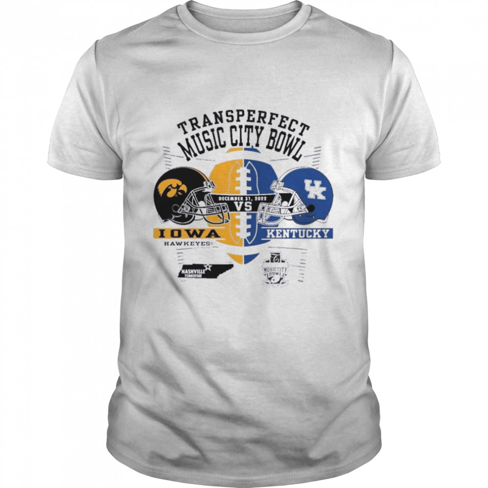 University of Iowa vs University Of Kentucky Music City Bowl 2022 Shirt