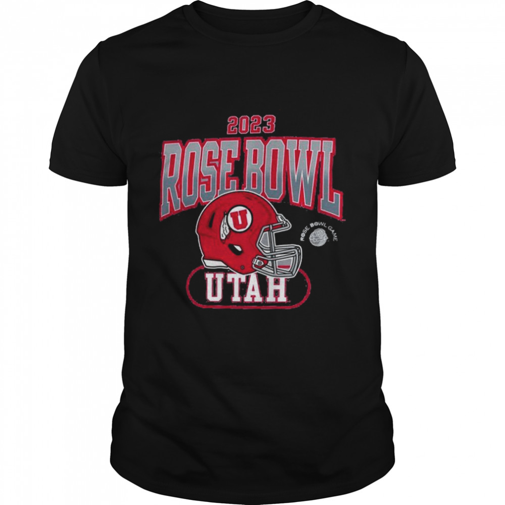 Utah Utes Rose Bowl Game 2023 Helmet Vintage Washed shirt