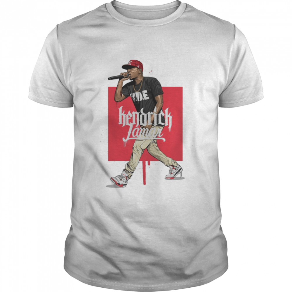 Watercolor Design Kendrick Lamar Rap Music shirt