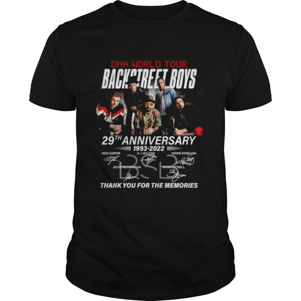 29th Anniversary Backstreet Boys Dna World Tour 1993-2022 shirt