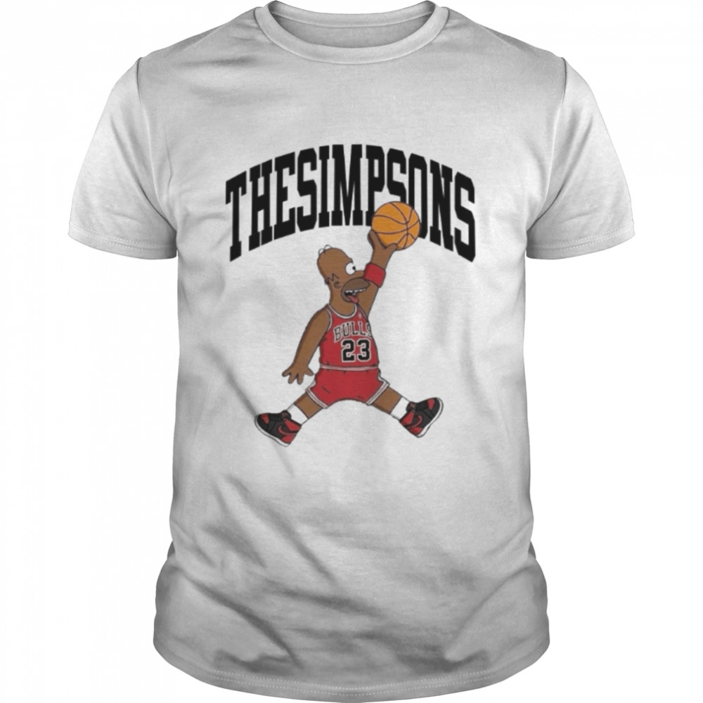 Basketball The Simpsons Jordan Logo Parody shirt