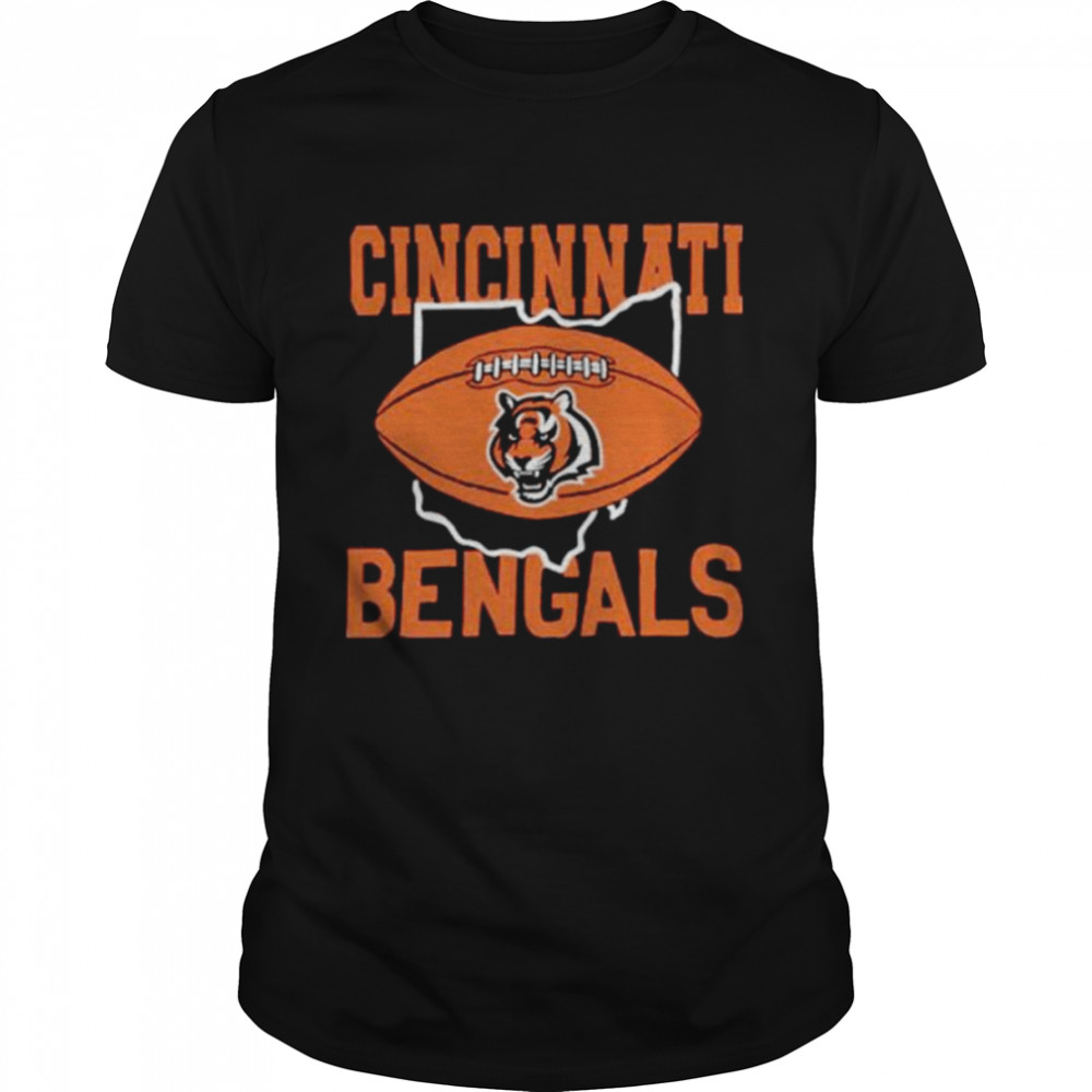 cincinnati Bengals football Ohio map shirt