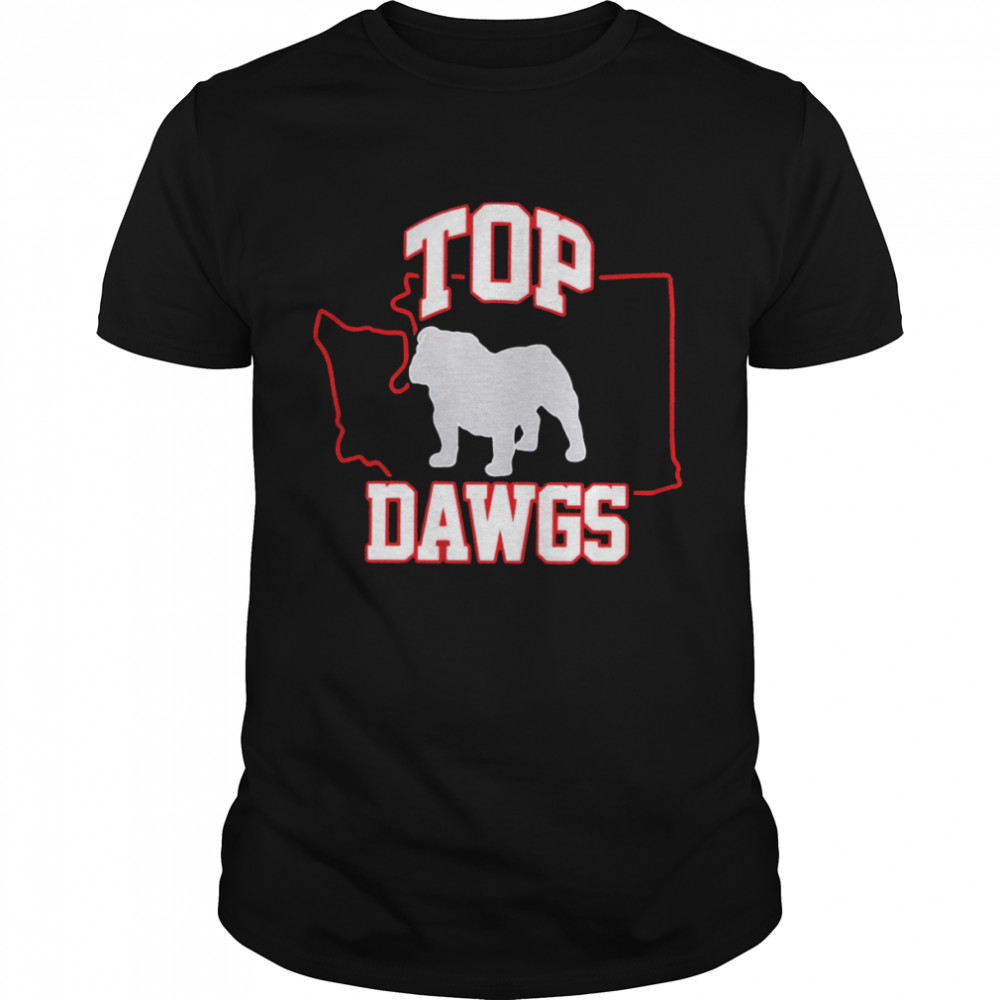 Dawgs logo Washington map T-shirt