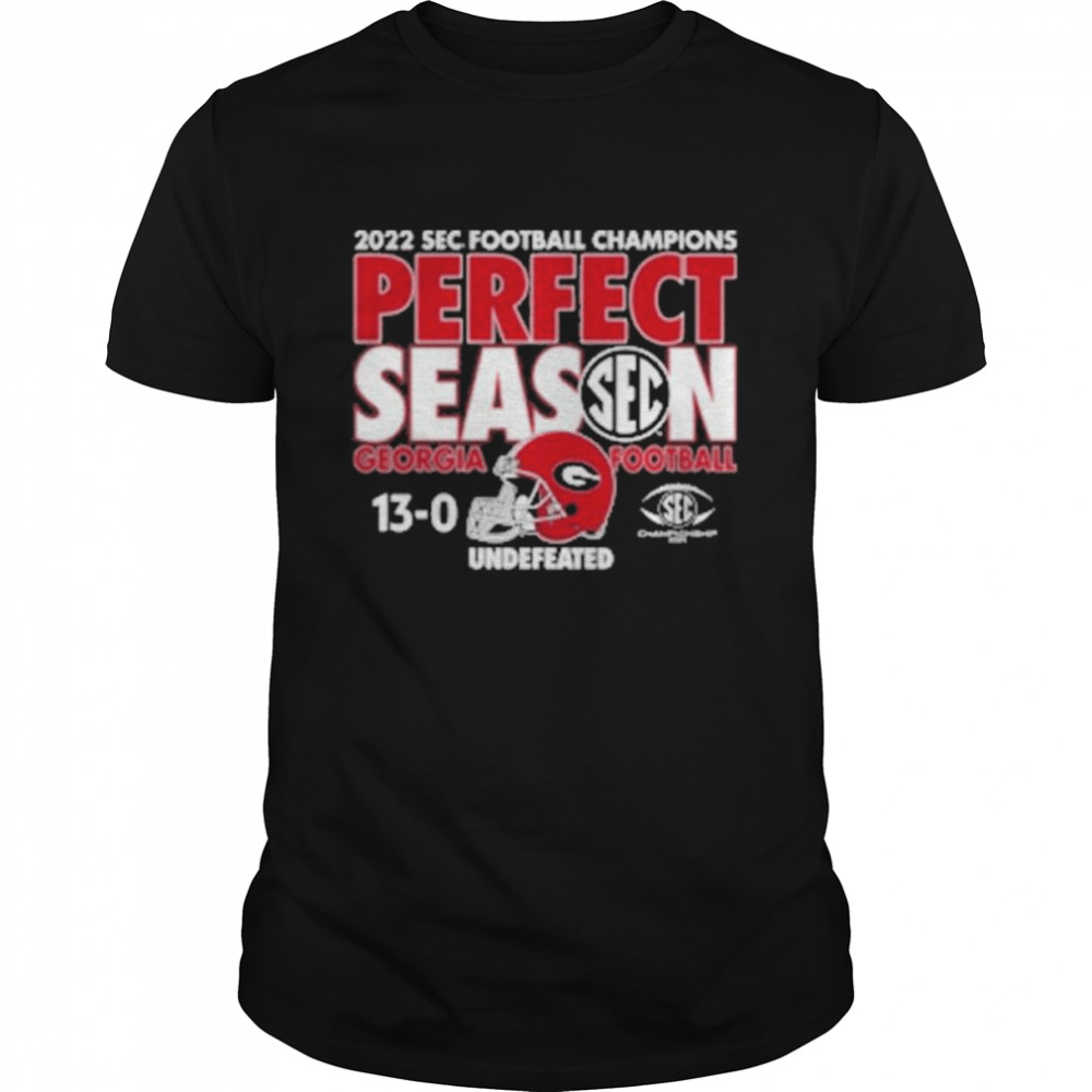 Georgia Bulldogs 2022 UGA SEC Champions Perfect Season shirt