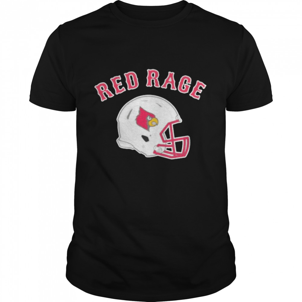 red rage fenway bowl Louisville Cardinals helmet shirt