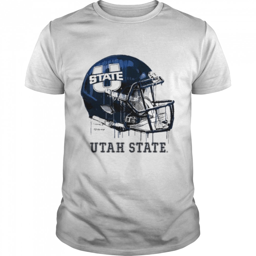 Utah State Aggies Vintage Helmet Football Shirt