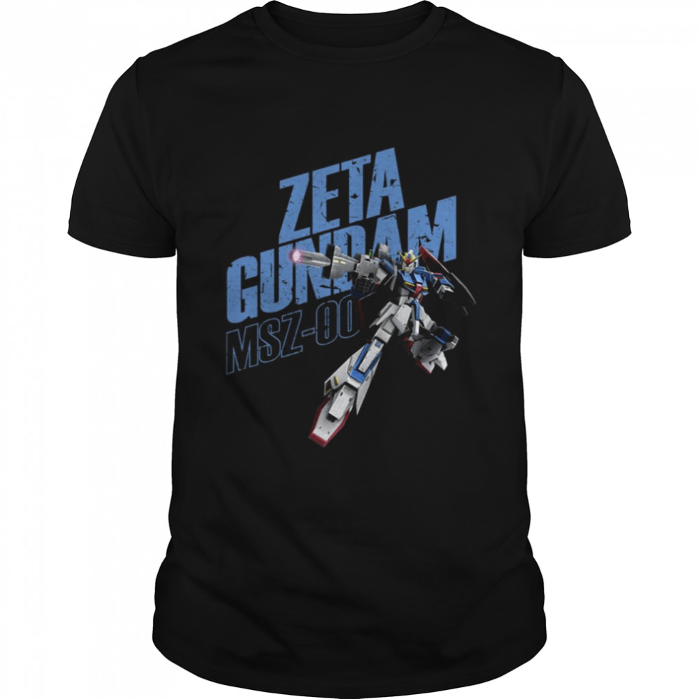 Zeta Gundam Typo Art Mobile Suit Gundam shirt