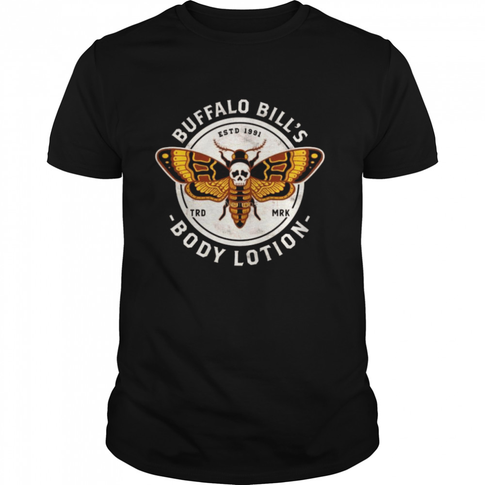 Buffalo Bill’s Body Lotion Silence Of The Lambs Gothic Horror Moth Shirt