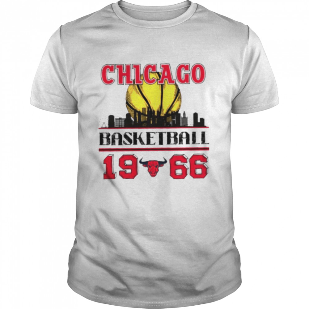 Chicago Bulls Basketball 1966 Skyline Vintage Shirt