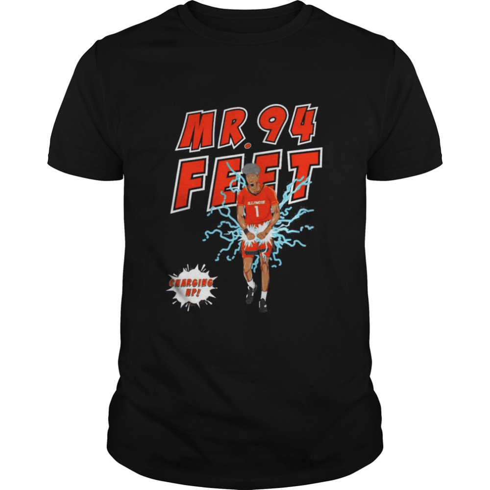 Illinois Sencire Harris Mr. 94 charging up shirt