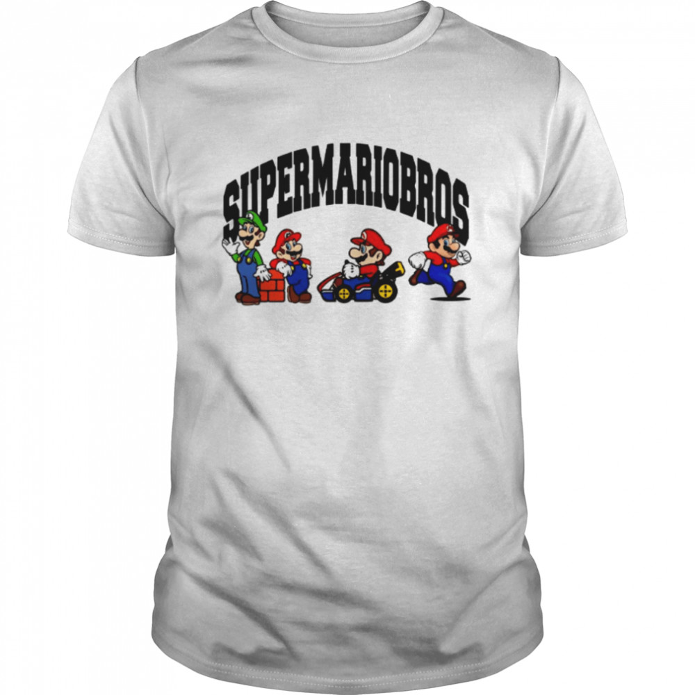 Logo Design Super Mario Bros Game shirt