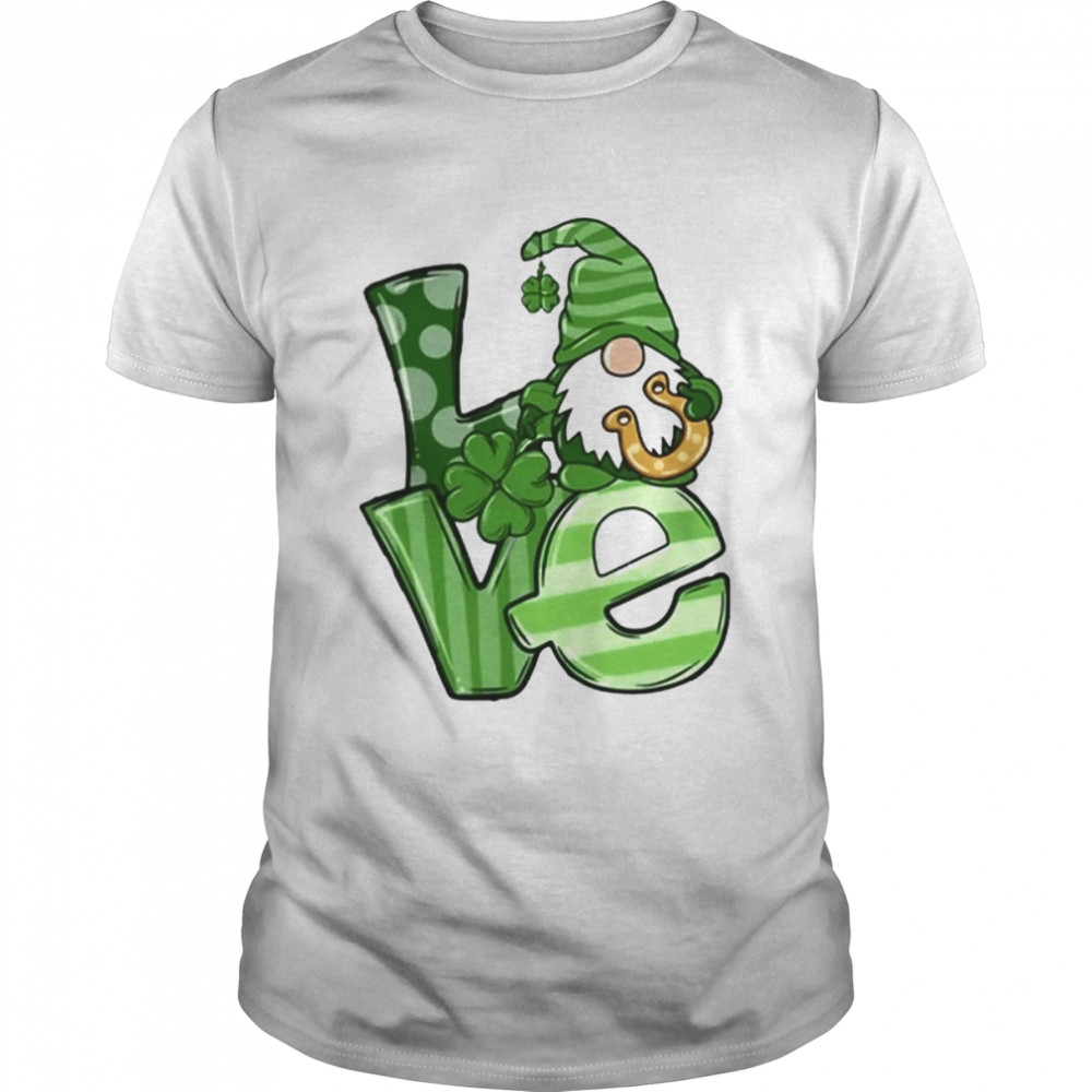 Love Patrick Day Gnome Gift shirt