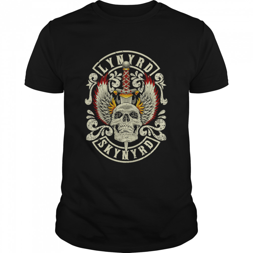 Rock Music Lynyrd Skynyrd Band Skull shirt