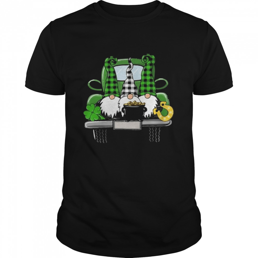 St. Patrick’s Day Gnomes Truck Gift Shirt