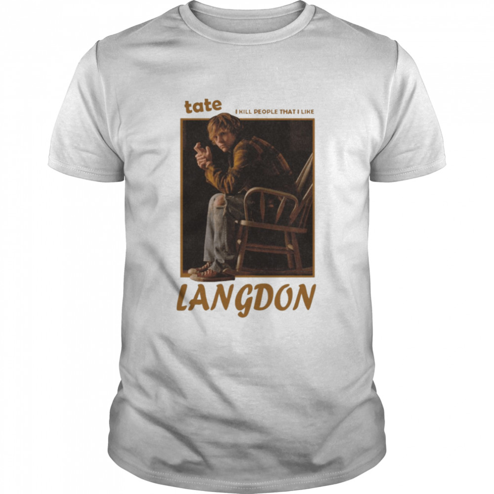 Tate Langdon Retro Evan Peter Actor shirt