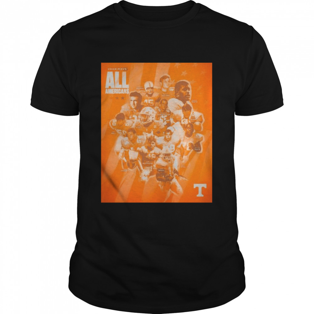 Tennessee Football unanimous all Americans shirt