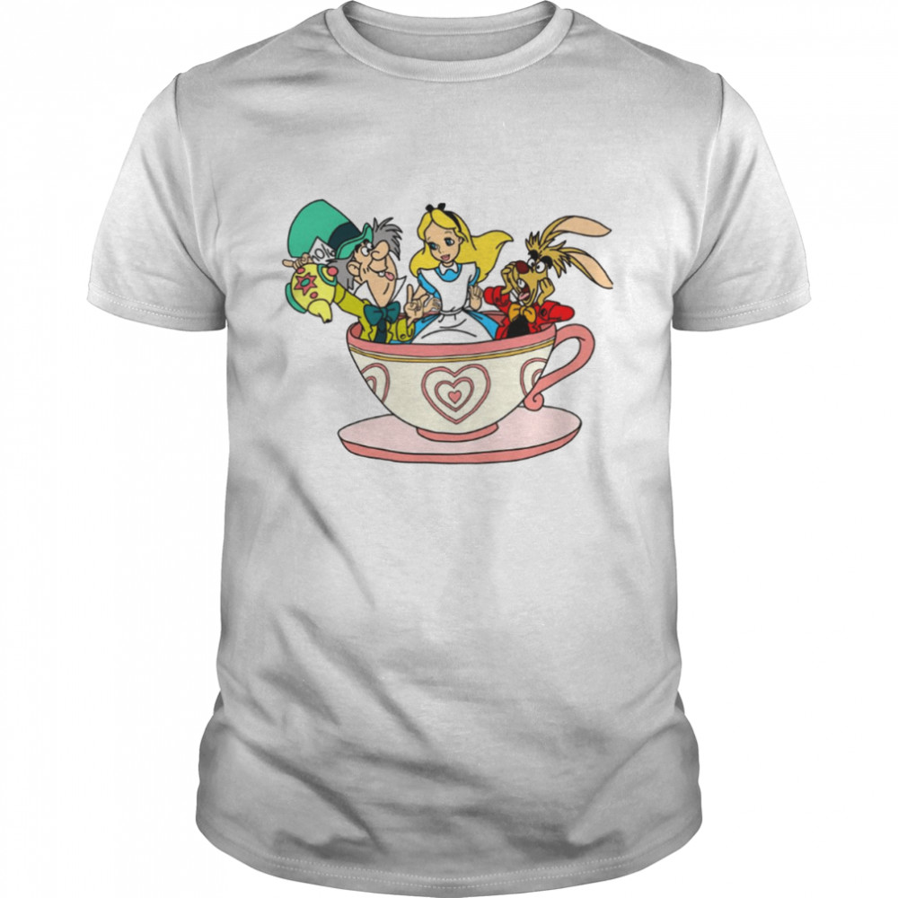 The Tea Cup Design Alice In Wonderland shirt