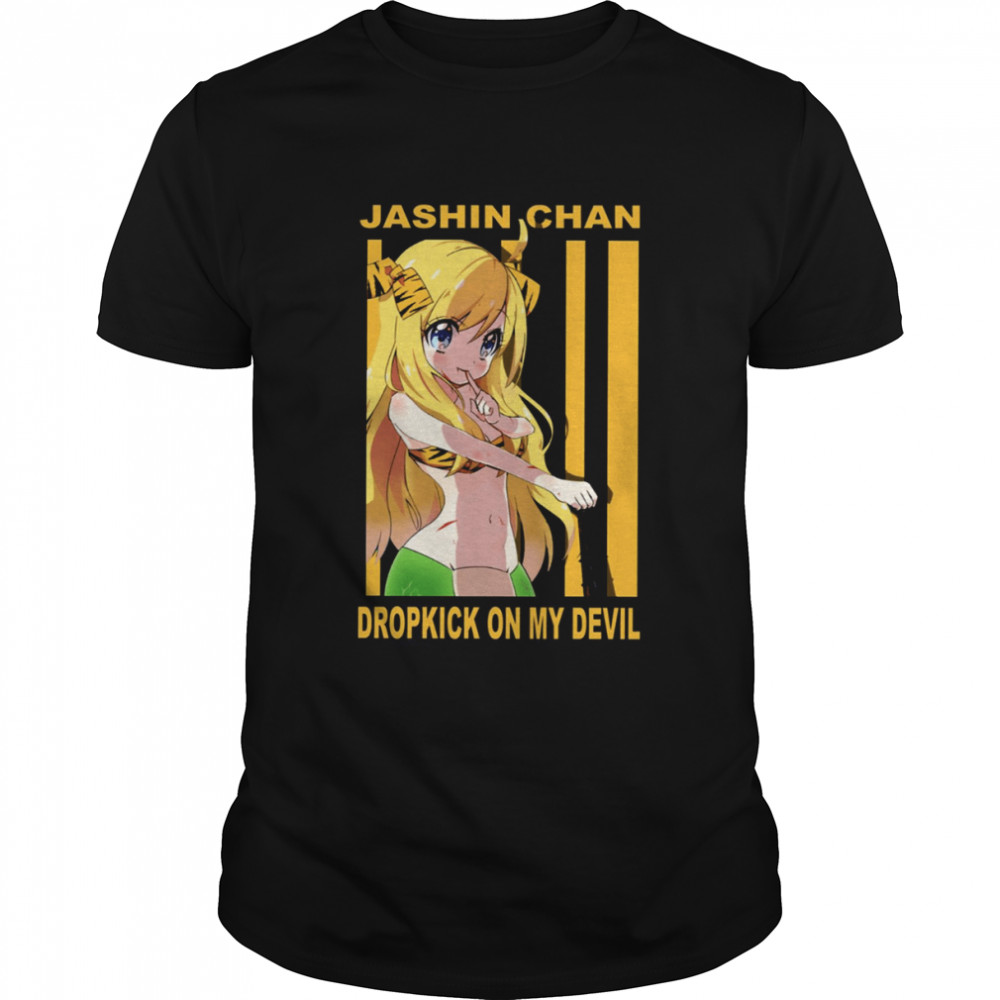 Yellow Art Jashin Chan Dropkick On My Devil Copy shirt