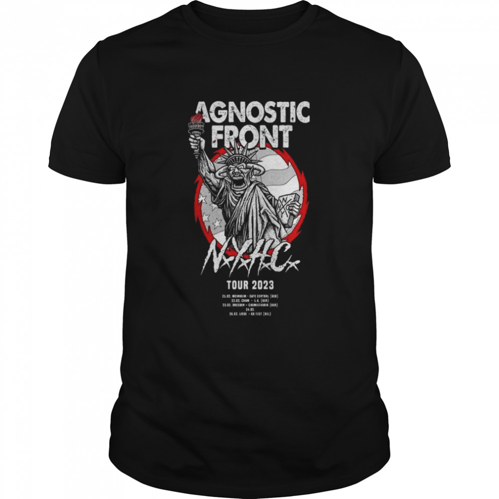 Agnostic Front New York Khard Core Tour 2023 Shirt