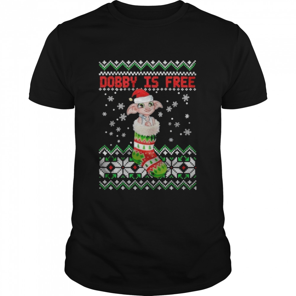 Dobby Is Free Dobby Christmas Ugly Shirt