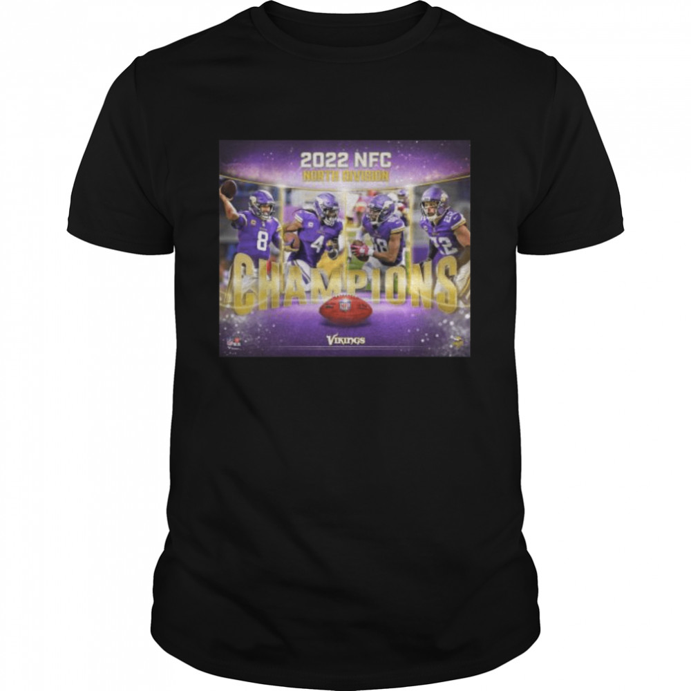 Minnesota Vikings 2022 Nfc North Champions T-Shirt - Trending Tee