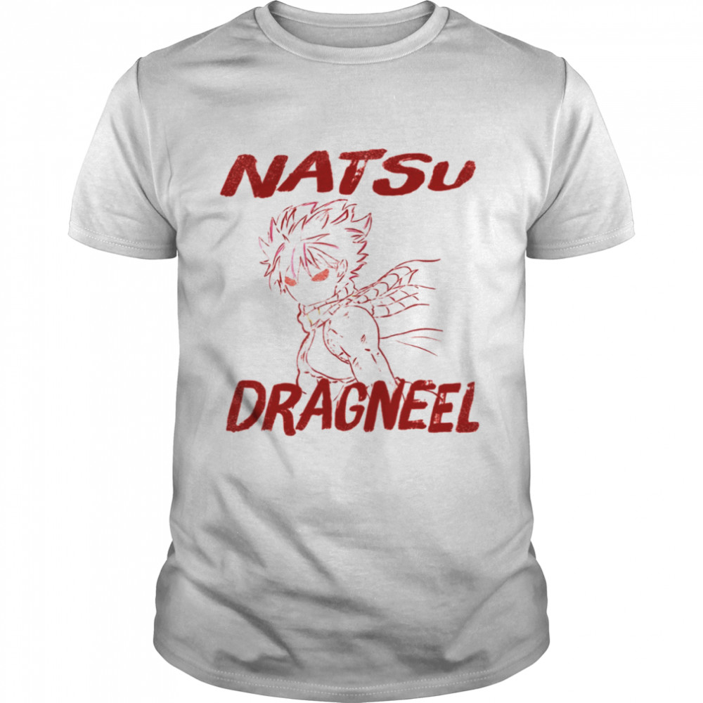 Red Text Fairy Tail Natsu Dragneel shirt