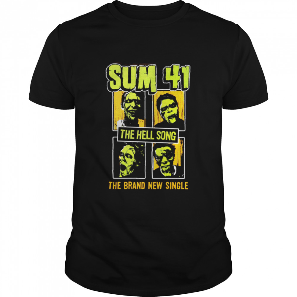 the brand new single hell song sum 41 shirt