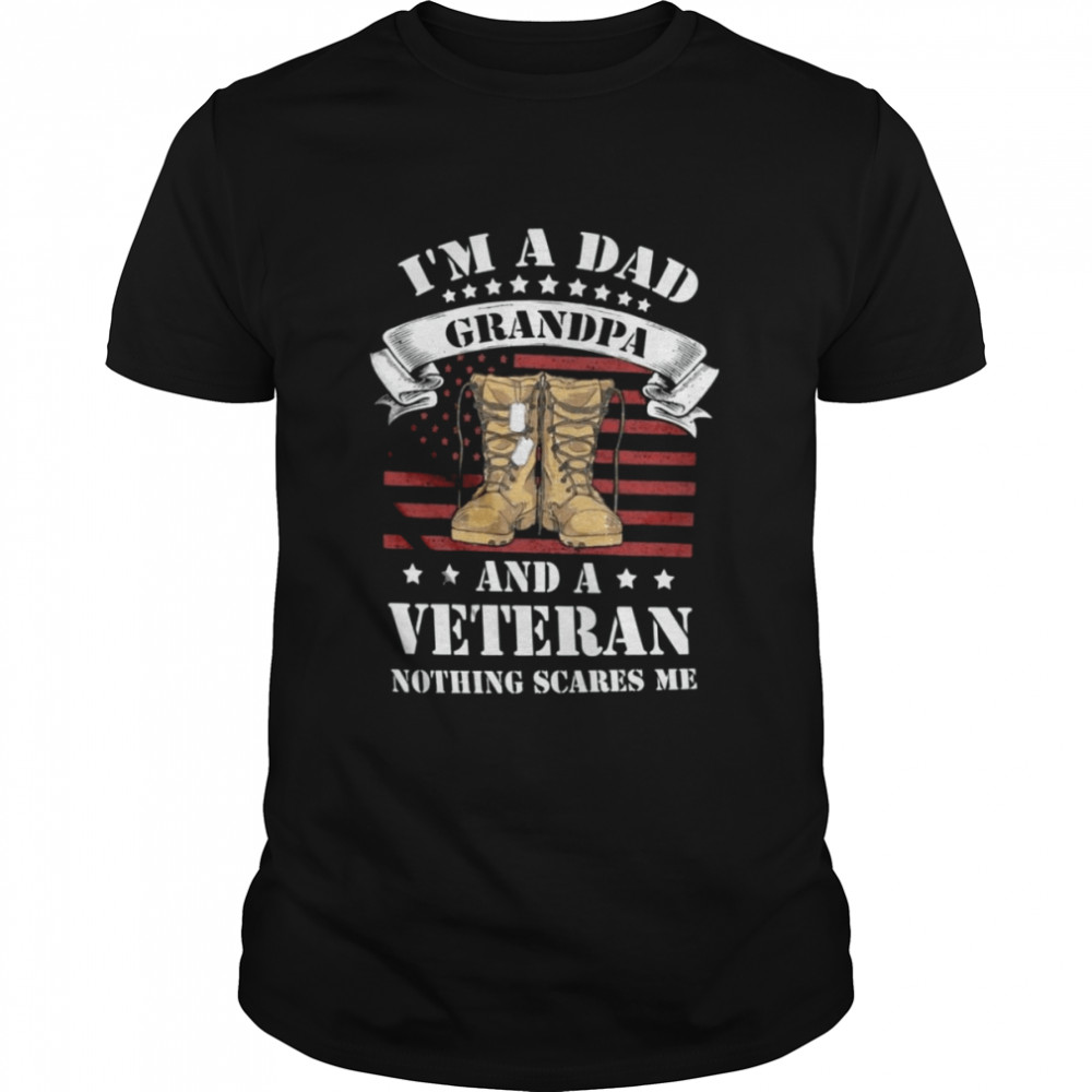 American Veteran Dad Grandpa Shirt