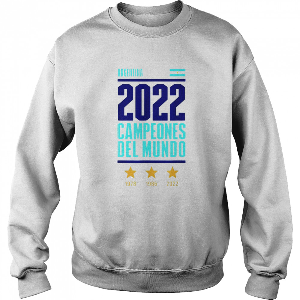 Argentina Campeones Del Mundo World Champion 2022  Unisex Sweatshirt