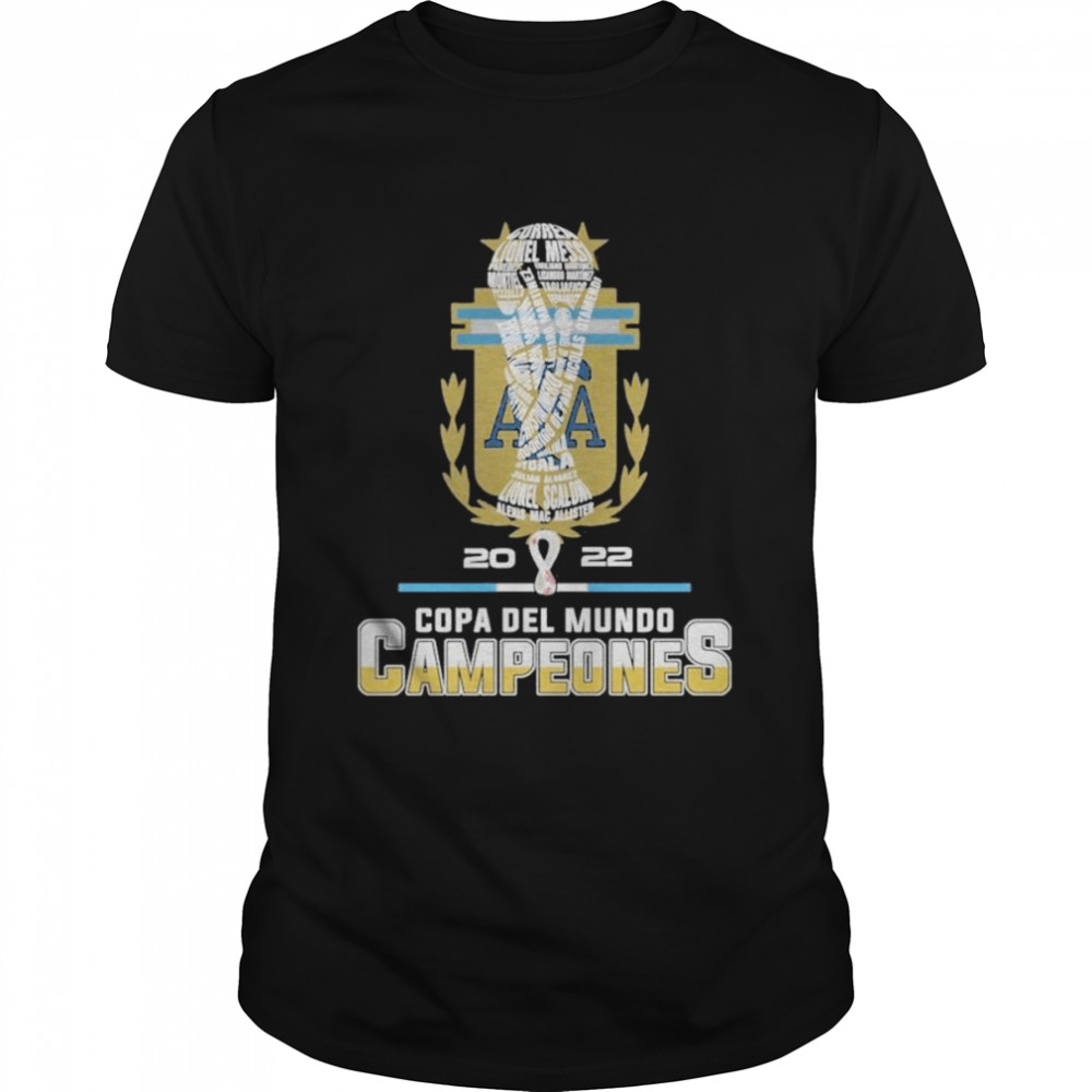 Argentina football 2022 Copa Del Mundo Campeones shirt