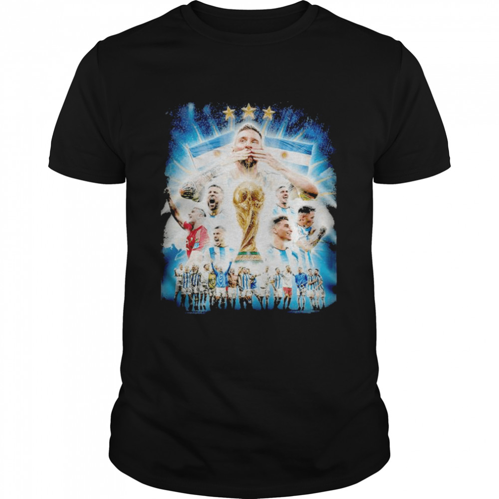 Argentina Football 2022 World Cup Champions Shirt