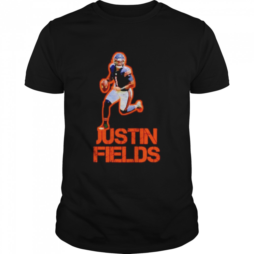 justin Fields Chicago Bears running shirt