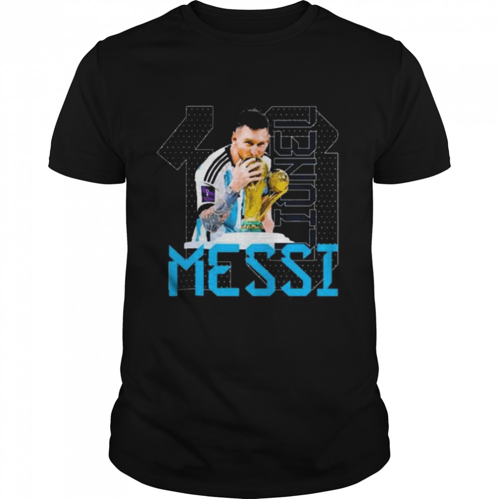 Lionel Messi Argentina Champion World Cup shirt