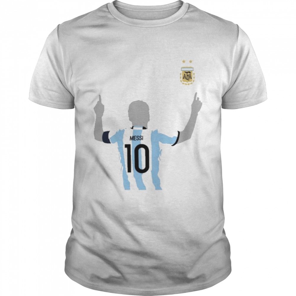 Lionel Messi Argentina National 2022 Winners Celebration T-shirt